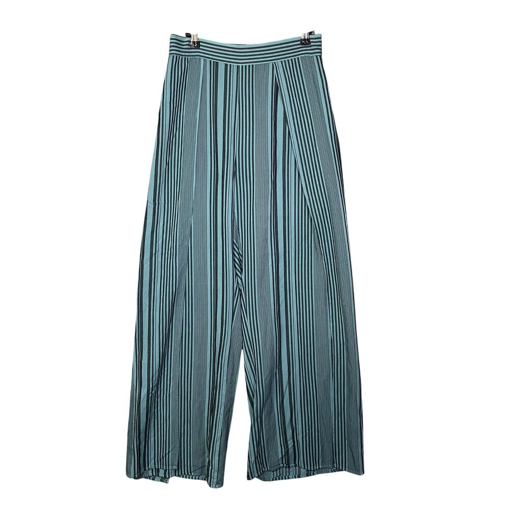 Michael Stars Striped Side Full Slit Wide Leg Pants Size Small